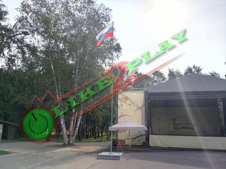 Флагшток, флаг России, Российский флаг